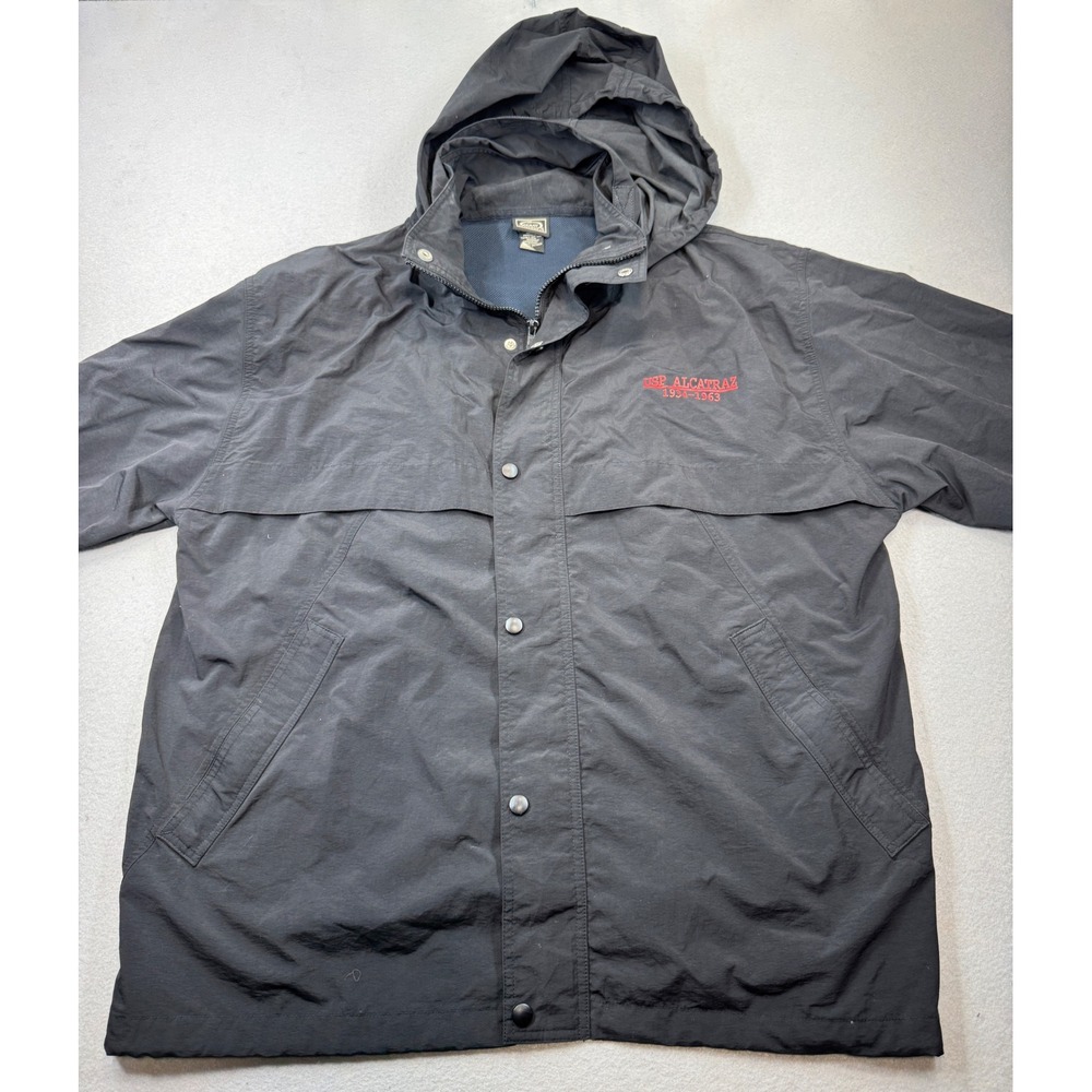 Ouray Sportswear USP Alcatraz 1934-1963 Packable Windbreaker Jacket Black L